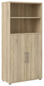 Bibliotecă modulară cu aspect de lemn de stejar 89x189 cm Prima – Tvilum