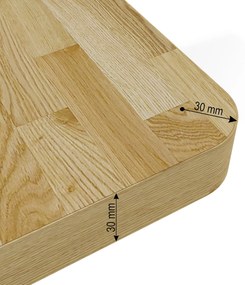 Masă PC electrică Natura 160 (Stejar + alb). Promo -7%. 1124884