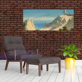 Tablou - Georg Emil Libert, View of Sommerspiret, the Cliffs of Møn, reproducere (120x50 cm)