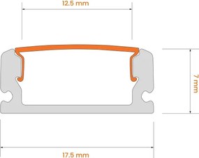 SET 1x bandă LED RGBW DIGITAL LED/16,5W/230V, 5 m + 5x profil încastrat de 1 m + telecomandă