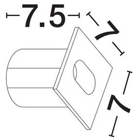 Spot LED incastrat iluminat exterior IP65 CAEL 2700K antracit