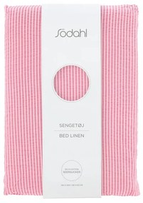 Lenjerie de pat roz din bumbac pentru pat de o persoană 140x200 cm Cheerful – Södahl