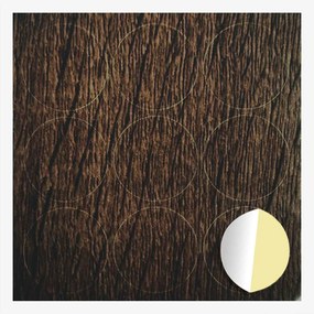 vidaXL Copertă autocolantă pentru șuruburi 12 pcs Stejar închis