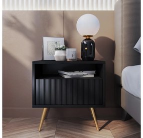 Noptieră Biel B3  (negru + auriu). 1098852