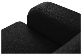 Colțar negru cu tapițerie din stofă bouclé (colț dreapta) Molino – Micadoni Home