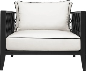 Fotoliu pentru interior si exterior Ocean Club, negru 113621 HZ