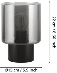 Lampă de masă GOROSIBA 1xE27/60W/230V Eglo 33984