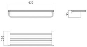 Suport pentru prosoape Mamba