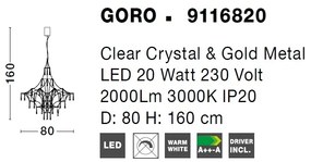Lustra LED deosebita design modern GORO