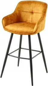 Set 2 scaune de bar Euphoria galben mustar