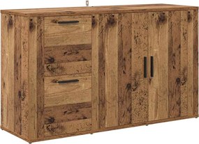 vidaXL cu sertar Lemn vechi Lemn compozit