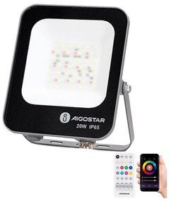 Proiector LED RGBW Aigostar MESH LED/20W/230V 6500K IP65 + telecomandă