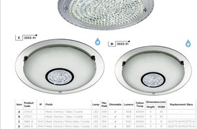 Plafoniera LED moderna design elegant 30cm Flush 2713CC SRT