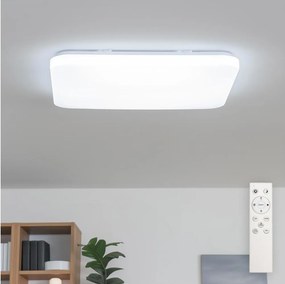 Brilagi - Plafonieră Smart LED dimabilă, 36W/230V, 53x53 cm, Wi-Fi Tuya + telecomandă