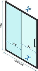 Cabina dus Rapid Slide 160x100 cm crom