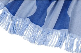 Prosop de plajă albastru din bumbac 100x160 cm Nugo – noo.ma