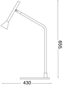 Lampă LED dimabilă de masă Ideal Lux DIESIS LED/6,5W/230V CRI 90 auriu