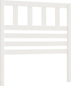 vidaXL Tăblie de pat, alb, 81x4x100 cm, lemn masiv de pin