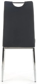 Scaun de bucaterie Lillian - vânzare, negru/argintiu