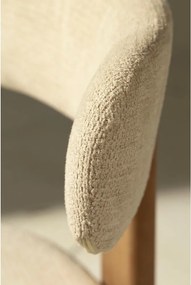 Scaune de dining crem 2 buc. tapițate Nadia – MOME