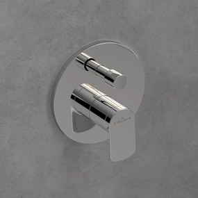 Baterie cada-dus incastrata Villeroy&Boch O.novo crom lucios fara corp ingropat