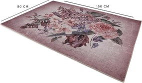 Covor, Mu149, 80x150 cm, Roz pudra
