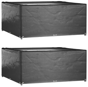 vidaXL Huse mobilier grădină, 2 buc, 16 ocheți, 250x250x90 cm, pătrat