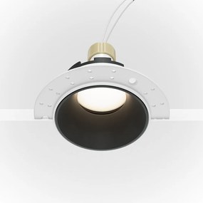 Spot incastrabil design tehnic Share alb, negru 10,2cm