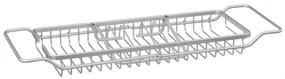 Suport cada extensibil Gherda, aluminiu, 90 x 21,5 x H 6,5 cm