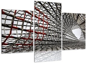 Tablou cu construcție din fier (90x60 cm)