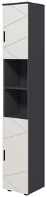 kleankin Dulap de Baie, Badschrank, Rafturi Reglabile, Pl?ci din Lemn Comprimat, Gri Deschis | Aosom Romania