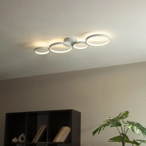Plafoniera alba cu LED 3 trepte de dimming 4 lumini - Lupolo