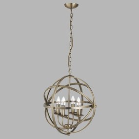 Lustra suspendata stil traditional Orbit alama antic 2474-4AB SRT