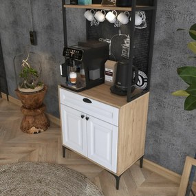 Dulap Jehy Walnut and White