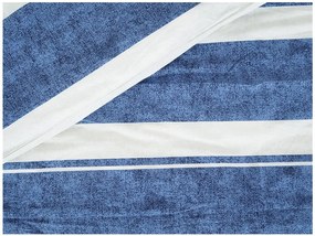 Lenjerie de pat din bumbac Renforce BLUE LINE albastru Dimensiune lenjerie de pat: 70 x 90 cm | 140 x 200 cm