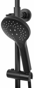 Baterie de dus cu termostat Vincent neagra