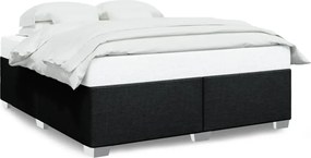 vidaXL Cadru de pat fără saltea, negru, 180x200 cm, textil