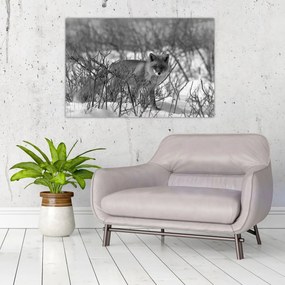 Tablou - Vulpe în timpul iernii (90x60 cm)