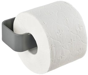 Suport pentru hârtie igienică gri de montat pe perete din metal Ume – Zone