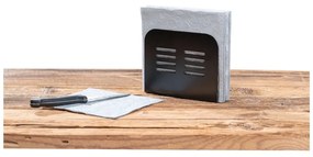 Suport pentru șervețele Wenko Black Outdoor Kitchen Baco, negru