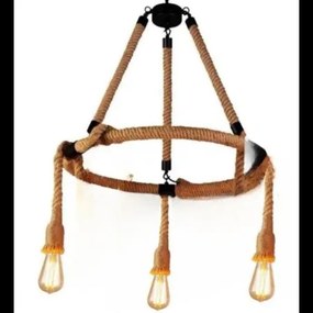 Lustra Rustic Cu 3 Soculuri E27, Max 3 X 40W Elit