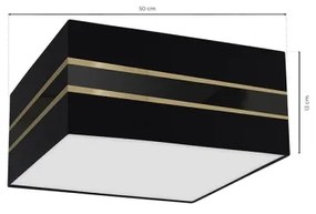 Plafonieră ULTIMO 3xE27/60W/230V neagră