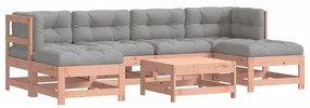 3185932 vidaXL Set mobilier de grădină cu perne, 7 piese, lemn masiv douglas