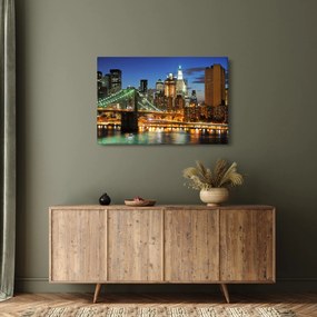 Tablou - Pod cu New York (90x60 cm)