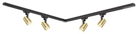 Spot în sistem pe șină VOLF 4xGU10/10W/230V auriu/negru