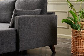 Canapea extensibilă Bellina 1 (antracit) (D). 1063019