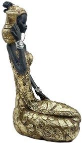 Statueta Negresa cu amfora DIKA, 18cm