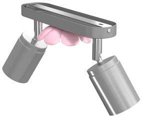 Spot FLOWER 2xGU10/8W/230V crom mat