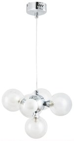 Lustra, Pendul design modern, finisaj crom, diametru 31,5cm, Briella 2623 RX