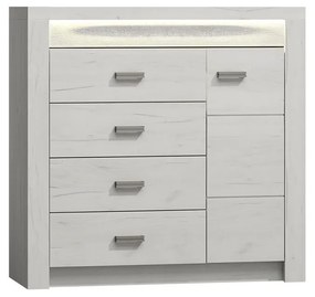Comodă Nadenas N17 (Stejar craft Alb) . 1103651